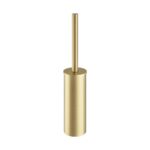 Round Toilet Brush Set - Brushed Brass