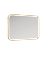ASTRID BEAM Rectangle LED Mirror - 500x700mm, Brushed Gold