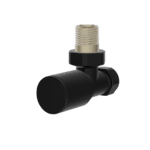 Aqualla Round Angled Valves - Matt Black