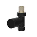 Aqualla Round Straight Valves - Matt Black