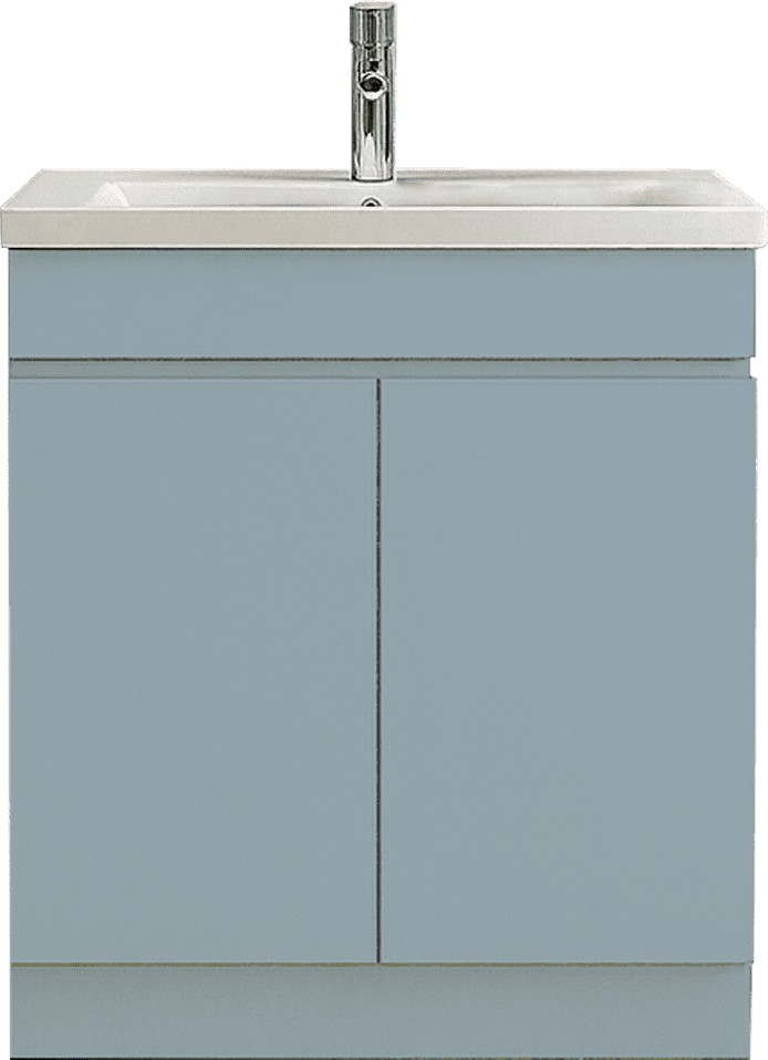 Deann-Dusky-Blue-600 Deann Floor Standing 2 Door Unit - Image 1
