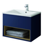 Lucca Wall Hung Unit - 600mm, Matt Sapphire Blue