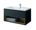 Lucca Wall Hung Unit - 800mm, Anthracite