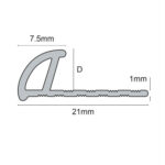 ETR PVC Round Edge Trim Regular Low Size Follow-up
