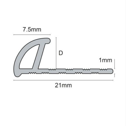 ETR PVC Round Edge Trim Regular