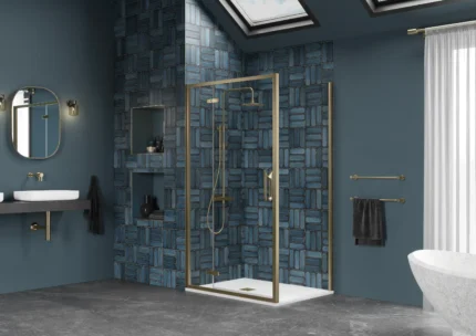 ETO Single Centre Open Quadrant Brushed Brass