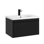 Hampton Wall Mounted Unit - 700mm, Black