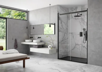ORO Side Panel Bright Silver With Clear Glass