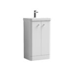 Corfu Floor Standing 2 Door Unit - 500mm, Gloss White